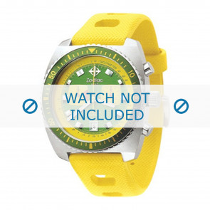 Zodiac bracelet de montre en silicone jaune ZO-2241
