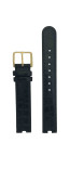 Bracelet de montre Rado R50575915 / 129.3575.4 / 070852910 Cuir Noir 16mm