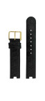Bracelet de montre Rado 01.115.3828.4.015 / R070888210 Cuir Noir 18mm