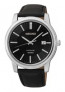 Seiko bracelet de montre 7N42-0GA0-SGEH19P1 Cuir Noir + coutures noires