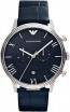 Bracelet de montre Armani AR1652 Cuir Bleu 20mm