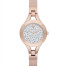 Bracelet de montre Armani AR7437 Cuir Rose 9mm