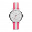 Bracelet de montre AX5364 Cuir/Textile Rose 16mm