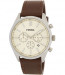 Bracelet de montre Fossil BQ2076 Cuir Brun 22mm