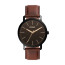 Bracelet de montre Fossil BQ2460 Cuir Brun 22mm