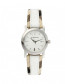 Bracelet de montre Burberry BU1395 Cuir/Textile Blanc