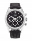 Bracelet de montre Tag Heuer CS3113 / BC0726 Cuir Noir 18mm
