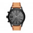 Diesel bracelet de montre DZ4468 Cuir Cognac 26mm + coutures brunes