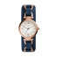 Bracelet de montre Fossil ES3857 Cuir Bleu