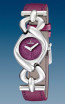 Festina bracelet de montre F16545-3 Cuir Pourpre + coutures  violettes