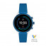 Bracelet de montre Montre intelligente Fossil FTW6051 Silicone Bleu 18mm