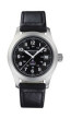 Bracelet de montre Hamilton H690684120 Cuir Noir 20mm