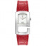 Guess bracelet de montre I20018L2 / 20018L2 Cuir Rouge + coutures  rouges