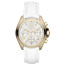 Bracelet de montre Michael Kors MK2302 Cuir Blanc 18mm