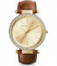 Bracelet de montre Michael Kors MK2363 Cuir Brun 20mm