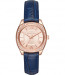 Bracelet de montre Michael Kors MK2593 Cuir Bleu 16mm