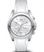 Bracelet de montre Michael Kors MK2651 Silicone Blanc 22mm