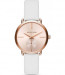 Bracelet de montre Michael Kors MK2660 Cuir Blanc 16mm