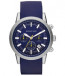 Bracelet de montre Michael Kors MK8240 Silicone Bleu 22mm