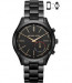 Bracelet de montre Michael Kors MKT4003 Acier Noir 20mm