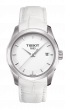 Bracelet de montre Tissot T0352101601100A / T610031403 / T600031399 Cuir croco Blanc 18mm