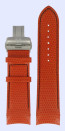 Bracelet de montre Tissot T0356271605102A / T600030665 Cuir Orange 24mm