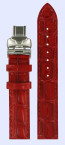 Bracelet de montre Tissot T600031522 Cuir Rouge 16mm