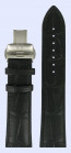 Bracelet de montre Tissot T0704051641100A / T070405A / T600031625 Cuir Noir 22mm