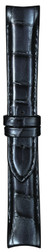 Bracelet de montre Tissot T610038036 / T0352071606100B Cuir Gris anthracite