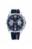 Bracelet de montre Tommy Hilfiger TH-320-1-14-2382 / TH1791476 / TH679302205 Caoutchouc Bleu 22mm
