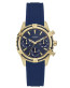 Bracelet de montre Guess W0562L2 / Catalina Silicone Bleu 18mm