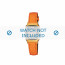 Casio bracelet de montre LA670WEGL-4A2EF / LA670WEGL-4A2  Cuir Orange 13mm 