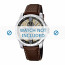 Festina bracelet de montre F16585.6 Cuir Brun 23mm + coutures blanches