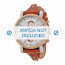 Fossil bracelet de montre ES3837 Cuir Orange 18mm