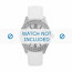 Guess bracelet de montre W0351L1 Cuir Blanc 18mm + coutures blanches