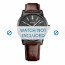 Hugo Boss bracelet de montre HB1513071 / HB-202-1-34-2719 Cuir Brun 22mm + coutures brunes