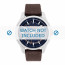 Hugo Boss bracelet de montre HO1550002 Toile Brun + coutures brunes