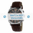 Jacques Lemans bracelet de montre 1-1645H Cuir Brun + coutures blanches