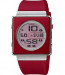 Bracelet de montre Casio 10224495 / LA-2001-4A Plastique Rouge 19mm