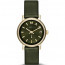 Bracelet de montre Marc by Marc Jacobs MBM1330 Cuir Olive verte 14mm