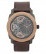 Fossil bracelet de montre ME1122 Cuir Brun 24mm + coutures brunes