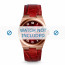 Michael Kors bracelet de montre MK2357 Cuir croco Rouge + coutures  rouges