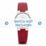 Skagen bracelet de montre 433SSLR Cuir Rouge 15mm + coutures  rouges