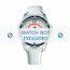 Tommy Hilfiger bracelet de montre TH-78-3-18-0793 / TH1780861 Cuir Blanc + coutures blanches