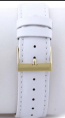 Guess bracelet de montre W16574L1 / White Cuir Blanc 20mm + coutures blanches